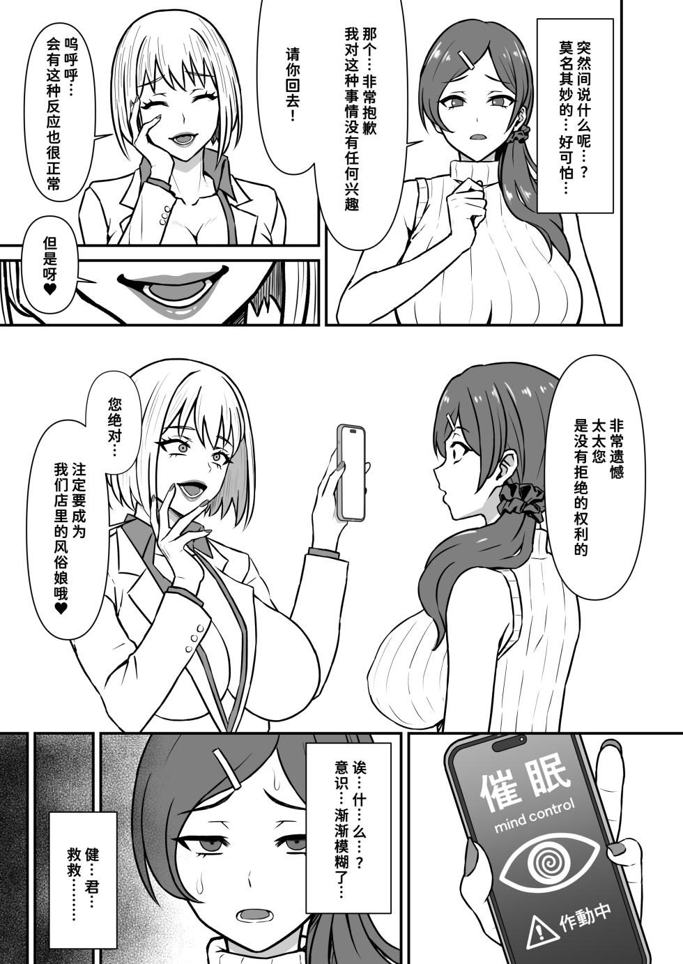 [Karino Keshouhin (Karino Teru)] Hitozuma Kairou ~Danna Omoi no Hitozuma wa Saimin de Midara na Fuuzokujou e Kawarihateru~ [Chinese] [廉价汉化组] [Digital] - Page 4