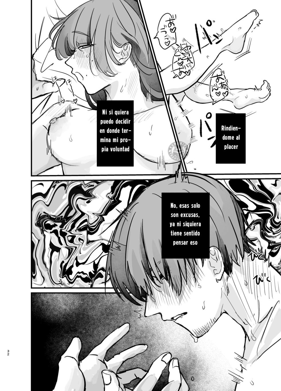 [Gyoniso Koubou (Takota Gyoniku)] Tonari no Heya ni, Koi to Doku. ーYurufuwa Stalker ni GyaRa sarete Wasurerarenaku Saserareruー｜Amor y Veneno en la Habitación de al Lado. ーCuando un Acosador Tranquilo Da un Giro a la Situación y Te Convierte en Alguien Inolvidableー [Spanish] [KumaGirl Translation] [Digital] - Page 32