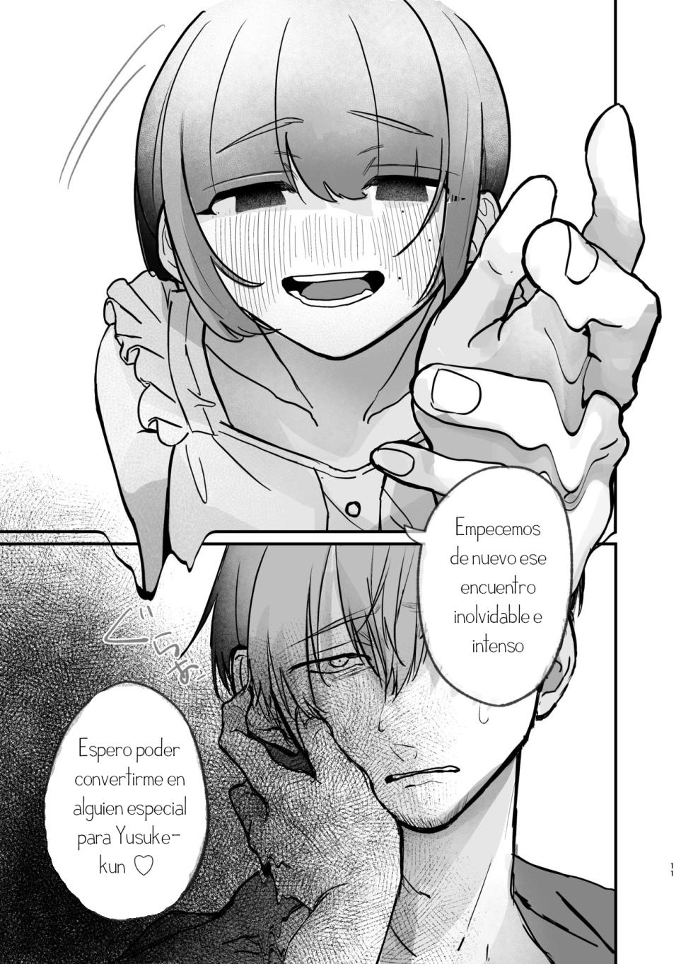 [Gyoniso Koubou (Takota Gyoniku)] Tonari no Heya ni, Koi to Doku. ーYurufuwa Stalker ni GyaRa sarete Wasurerarenaku Saserareruー｜Amor y Veneno en la Habitación de al Lado. ーCuando un Acosador Tranquilo Da un Giro a la Situación y Te Convierte en Alguien Inolvidableー [Spanish] [KumaGirl Translation] [Digital] - Page 11