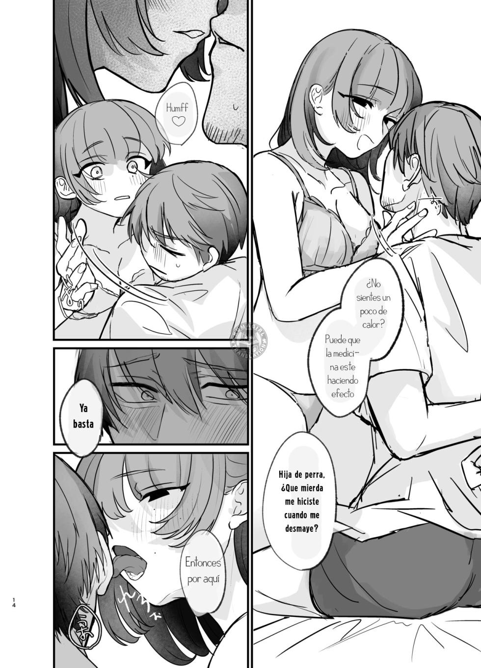 [Gyoniso Koubou (Takota Gyoniku)] Tonari no Heya ni, Koi to Doku. ーYurufuwa Stalker ni GyaRa sarete Wasurerarenaku Saserareruー｜Amor y Veneno en la Habitación de al Lado. ーCuando un Acosador Tranquilo Da un Giro a la Situación y Te Convierte en Alguien Inolvidableー [Spanish] [KumaGirl Translation] [Digital] - Page 14