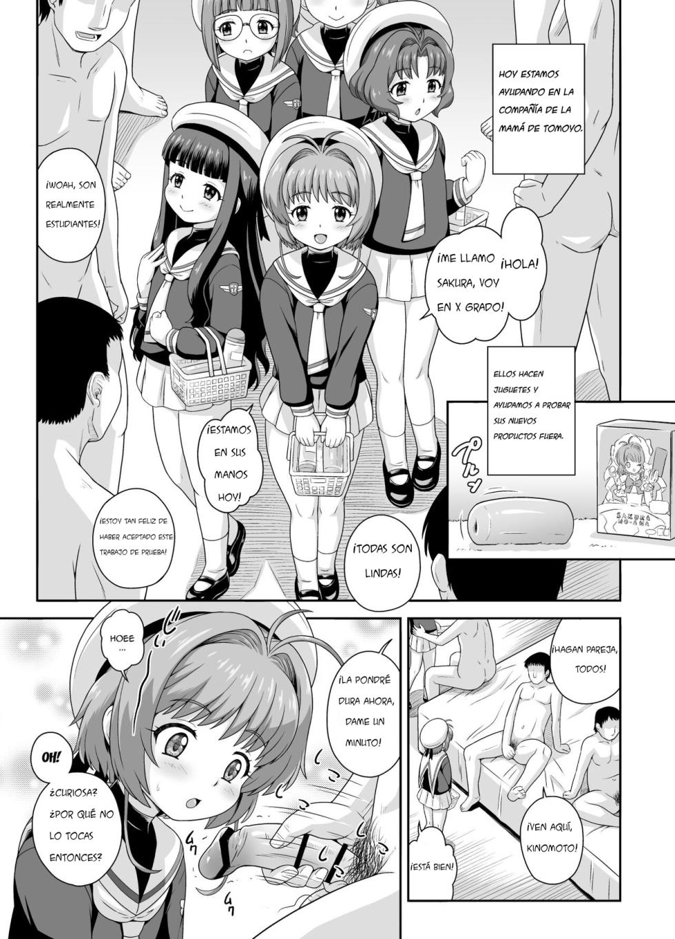 [Taikan Kyohougumi (Azusa Norihee)] Sakura-chan to Oshigoto Challenge - Ona-Hole Challenge with Sakura｜El Desafío Laboral de Sakura-chan - Desafío Ona-Hole Junto a Sakura (Cardcaptor Sakura) [Spanish] [Pajeros] [Digital] - Page 2