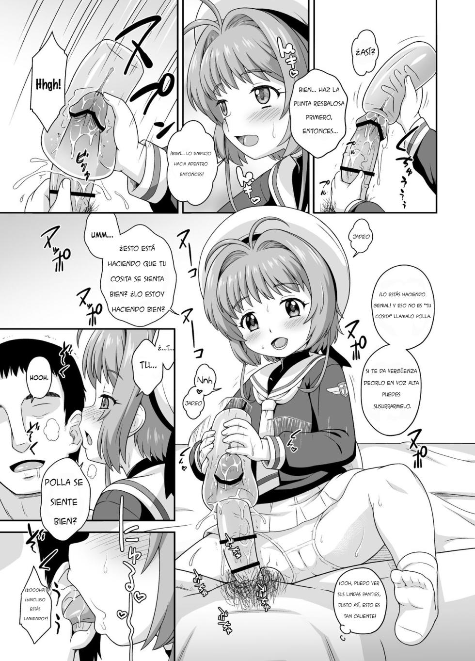 [Taikan Kyohougumi (Azusa Norihee)] Sakura-chan to Oshigoto Challenge - Ona-Hole Challenge with Sakura｜El Desafío Laboral de Sakura-chan - Desafío Ona-Hole Junto a Sakura (Cardcaptor Sakura) [Spanish] [Pajeros] [Digital] - Page 4