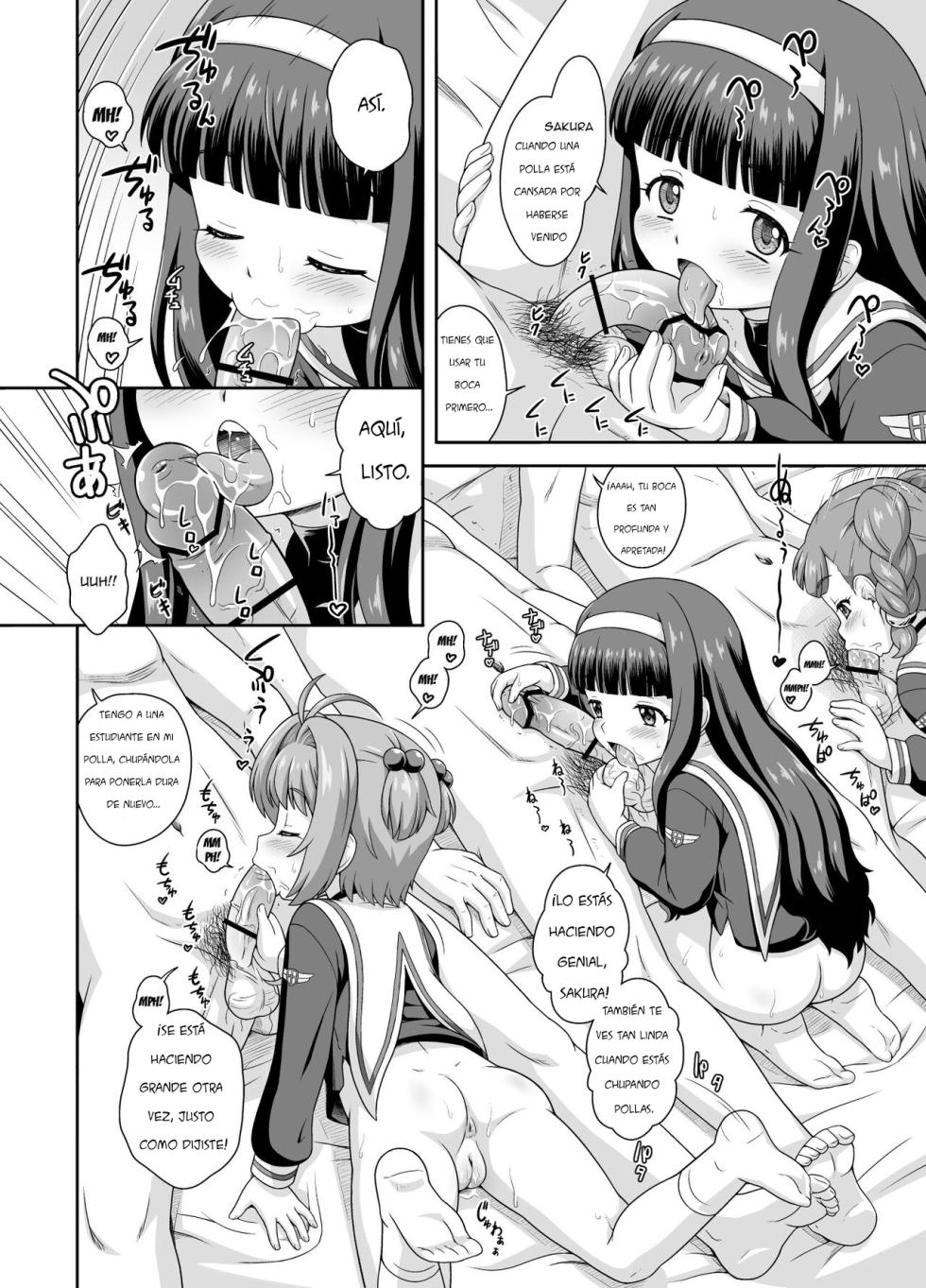 [Taikan Kyohougumi (Azusa Norihee)] Sakura-chan to Oshigoto Challenge - Ona-Hole Challenge with Sakura｜El Desafío Laboral de Sakura-chan - Desafío Ona-Hole Junto a Sakura (Cardcaptor Sakura) [Spanish] [Pajeros] [Digital] - Page 7