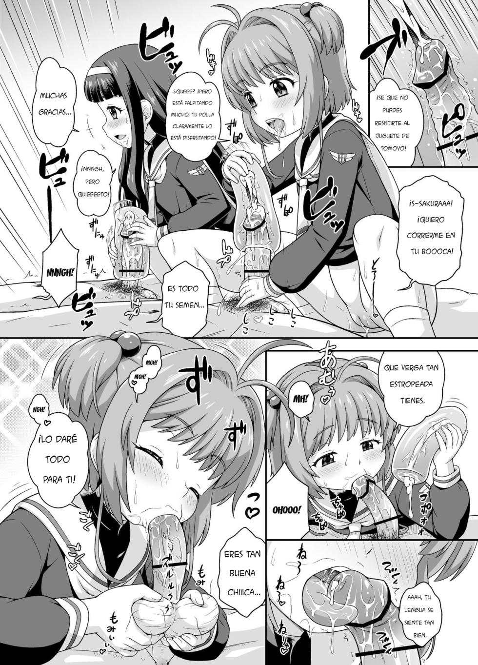 [Taikan Kyohougumi (Azusa Norihee)] Sakura-chan to Oshigoto Challenge - Ona-Hole Challenge with Sakura｜El Desafío Laboral de Sakura-chan - Desafío Ona-Hole Junto a Sakura (Cardcaptor Sakura) [Spanish] [Pajeros] [Digital] - Page 9