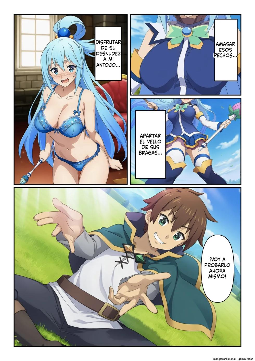 [ERO ERO Kenkyuukai] Kono Saimin Sareta Sekai ni Syukufuku o! (Kono Subarashii Sekai ni Syukufuku o!) [Spanish] [MTL] [AI Generated] - Page 4