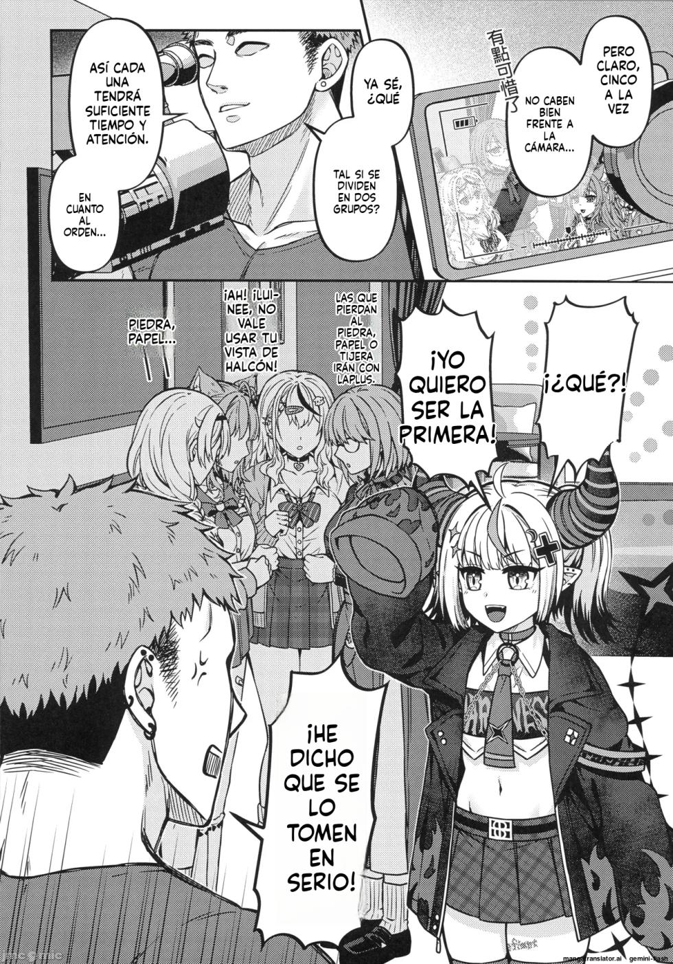 (FF44) [Feiren Shenghuo (Laiyi Xiaolei)] HOLOX Himitsu Kessha Keiei no Susume 6 Jou   (Hololive) [Spanish] [MTL]  [Decensored] - Page 9