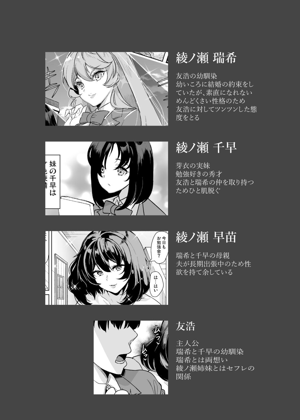 [Ootori Mahiro] Mendokusai Kyonyuu Shimai to Tsugou no Yoi Hitozuma SeFri Harem ni natta Ken - Page 3