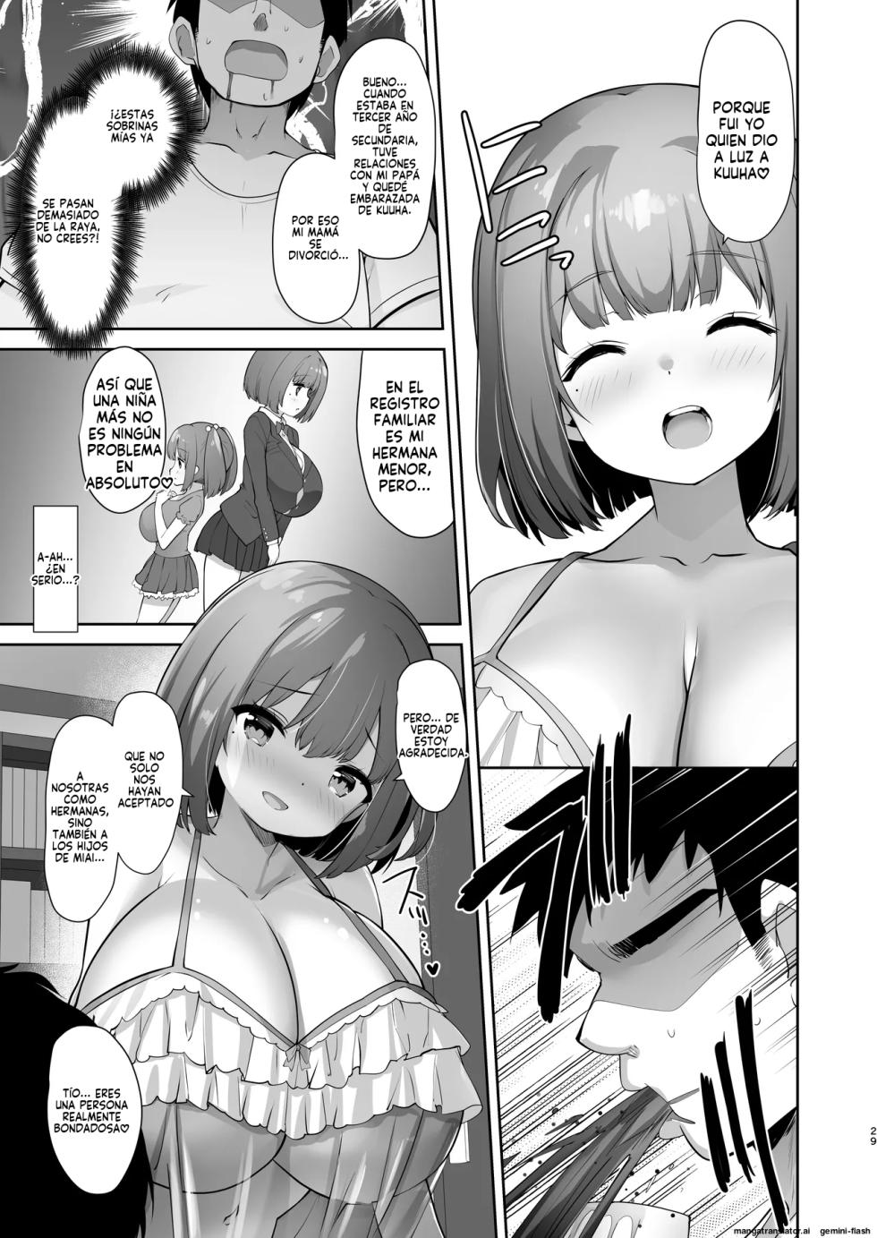 Mei Chichi Harem Mecha Amaetekuru Kogara Bakunyuu Meikko (Spanish) MTL - Page 28