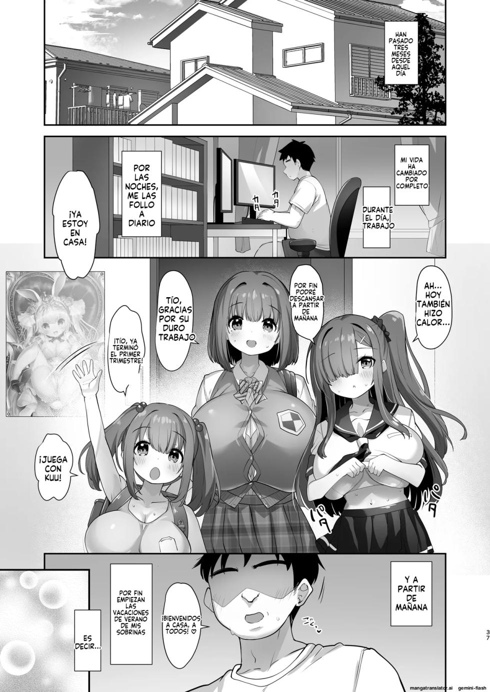 Mei Chichi Harem Mecha Amaetekuru Kogara Bakunyuu Meikko (Spanish) MTL - Page 36