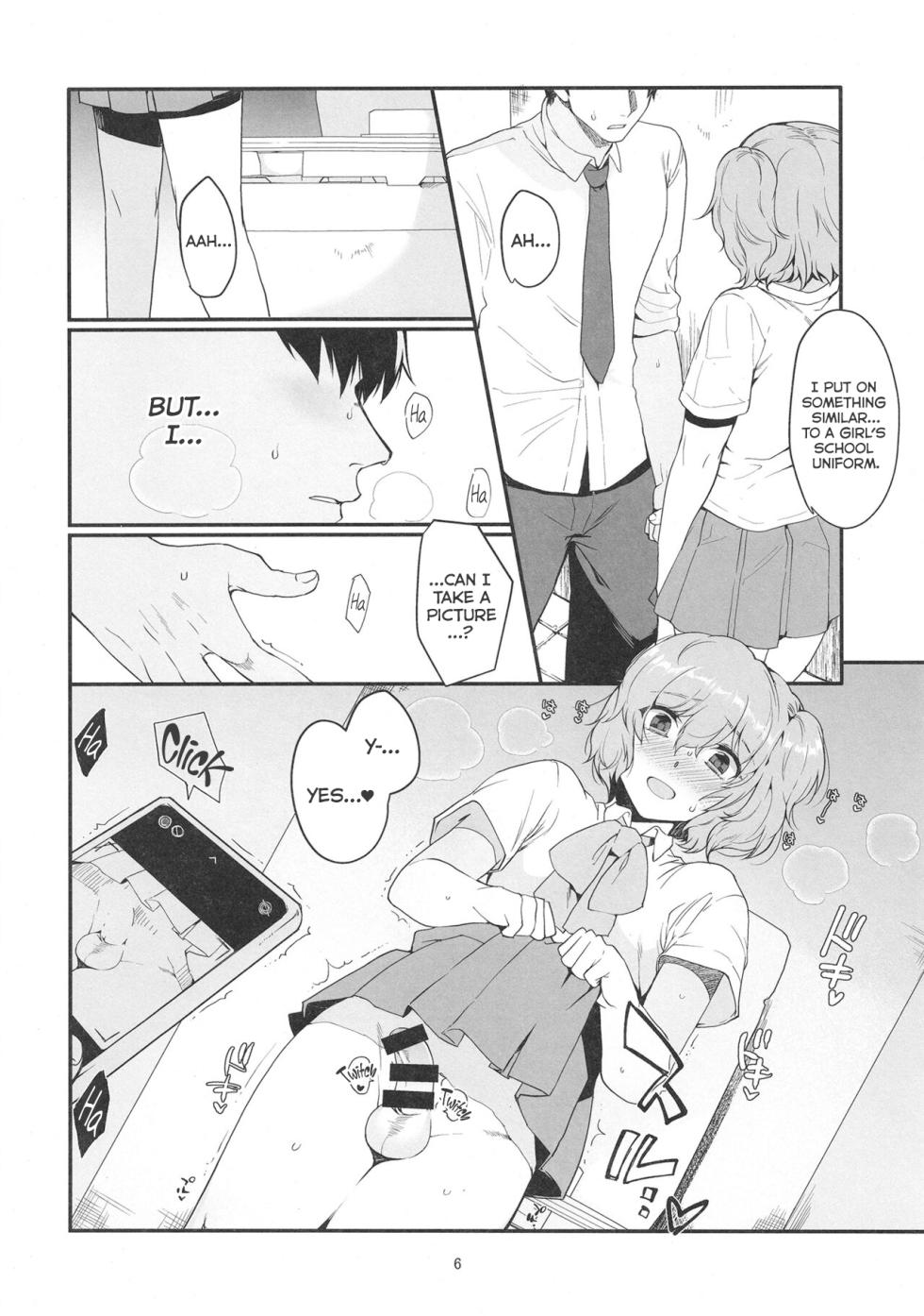 [downbeat (Kirimoto Yuuji)] Josou Haishinsha Ryoujoku 3 Doukyuusei no menomaede… | Crossdressing Streamer 3 Exposed Live to His Classmate... [English] [Poranya] [Digital] - Page 5