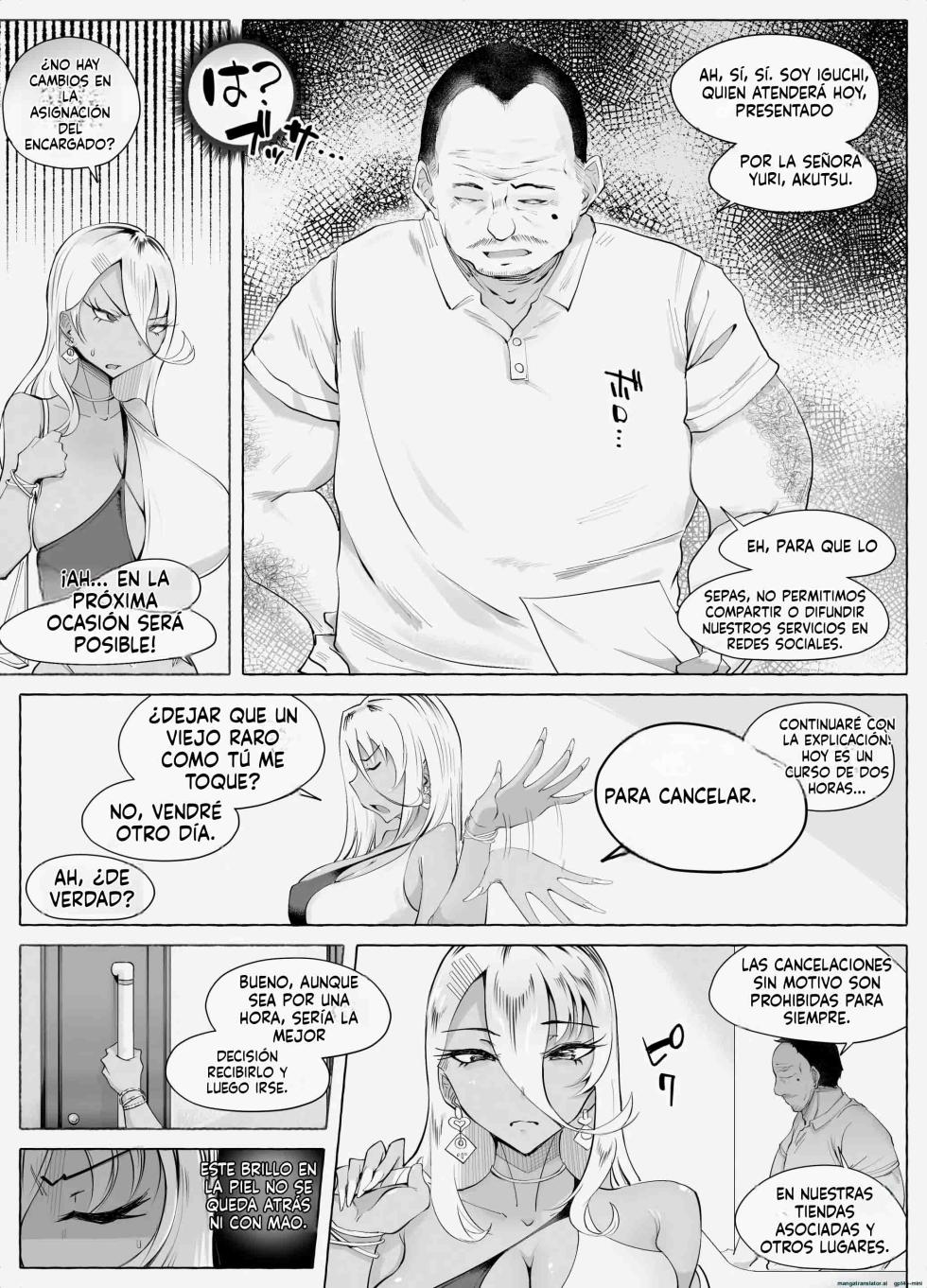 [blue soda] Saikyou Gal Wakarase Oil Massage｜Un Masaje de Aceite para Domar a una Gal Arrogante [Spanish] [FallenSub] - Page 9