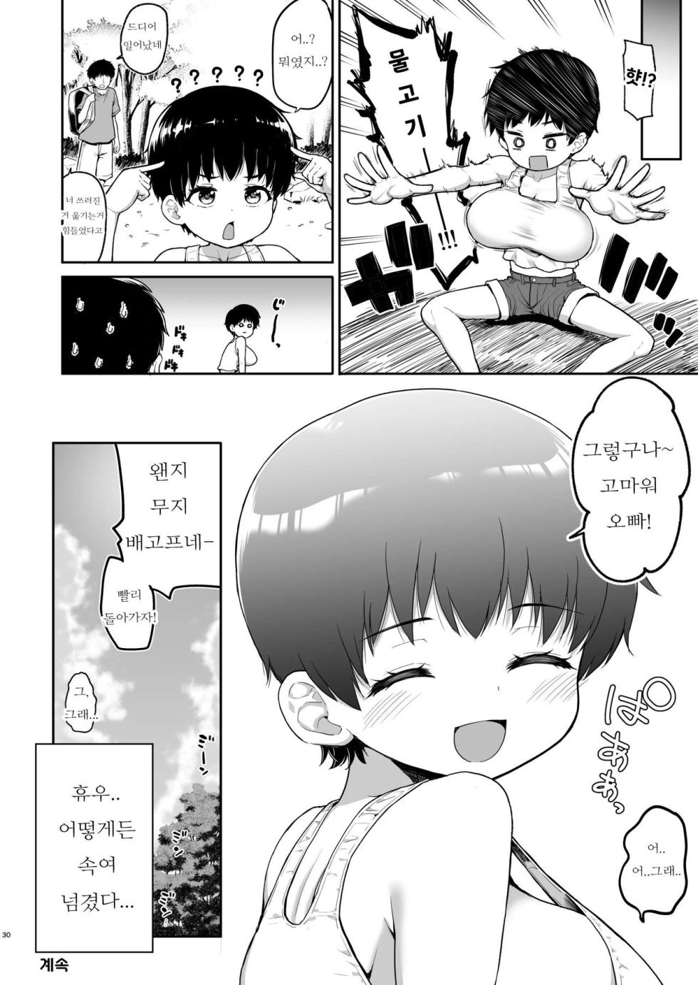 [Saboten Binta (Kawakami Kou)] Ore no Iu Koto o Nandemo Shinjite Kureru Oppai ga Ooki na Ikumi-chan Zenpen | 내 말이라면 뭐든지 믿어주는 젖가슴이 대빵 큰 이쿠미 짱 전편 [Korean] [팀 거유로리] [Digital] - Page 29