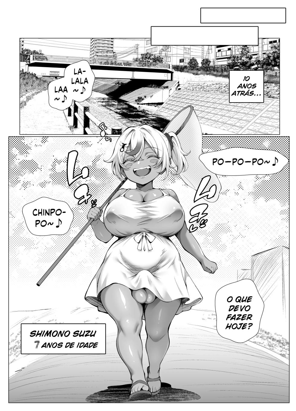 [Byururun★Youkeijou (Beruru)] Dekachin Futanari Gal ~Suzu-chan no Chi Nichijou~ (Youshouki Hen) [Portuguese-BR] [Digital] - Page 5