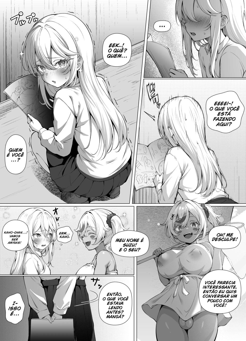[Byururun★Youkeijou (Beruru)] Dekachin Futanari Gal ~Suzu-chan no Chi Nichijou~ (Youshouki Hen) [Portuguese-BR] [Digital] - Page 7