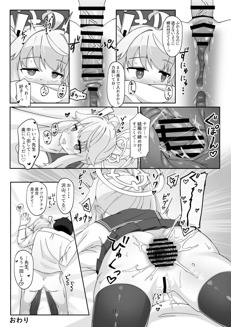 [Ketsu no Harukasu (Various)]  BluAca Anal Goudou! (Blue Archive) - Page 22