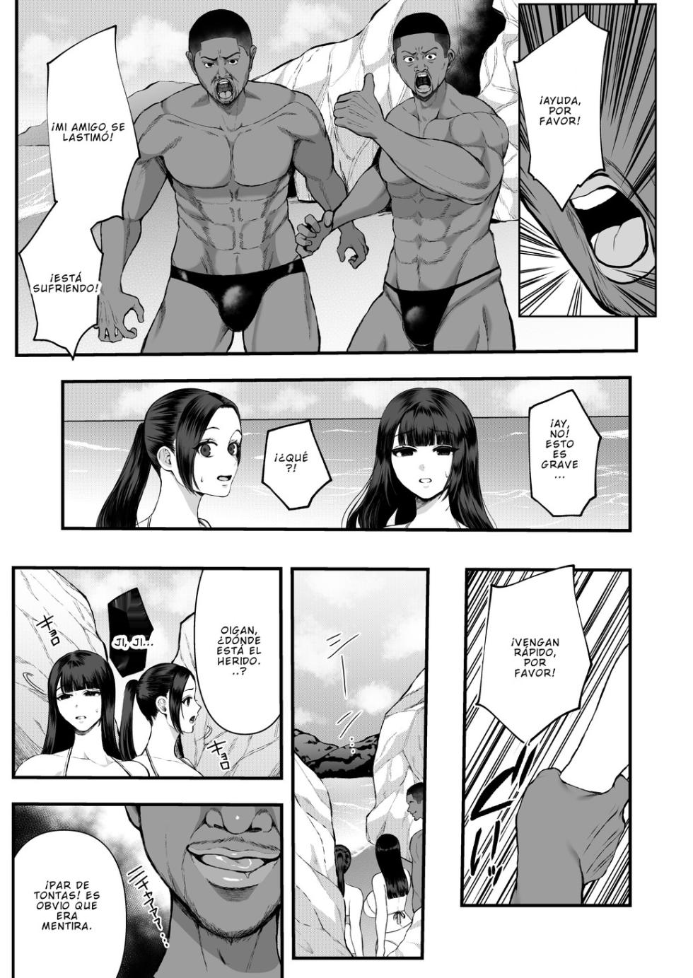 [Sakura Shiina] 30-dai Shimai Kokujin Rape de NTR & Shojo Soushitsu |  NTR y pérdida de la virginidad por violación de negros [Spanish] - Page 3