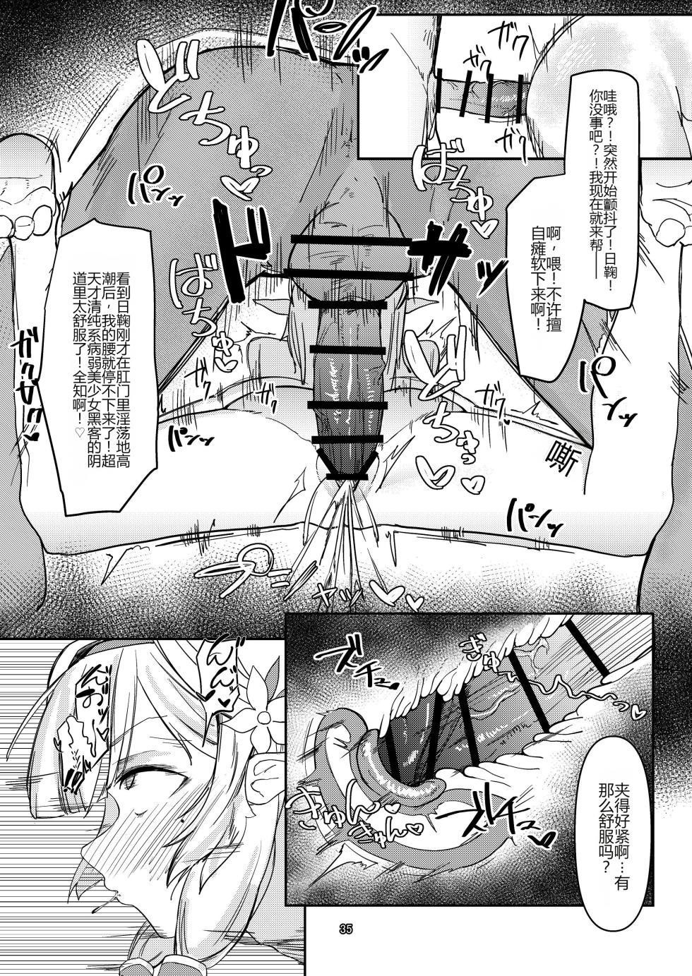 [Ketsu no Harukasu (Mionokami Oboro)] Akeboshi Shinryaku no Yume Daiichiya  (Blue Archive)[个人机翻] - Page 35