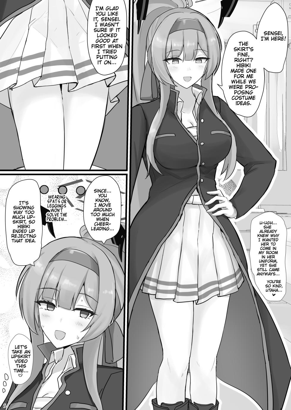 [Hakuginmokusei (Poshi)] Utaha de Shiko Seikatsu | My Life Fapping to Utaha (Blue Archive) [English] [Thighs] - Page 4