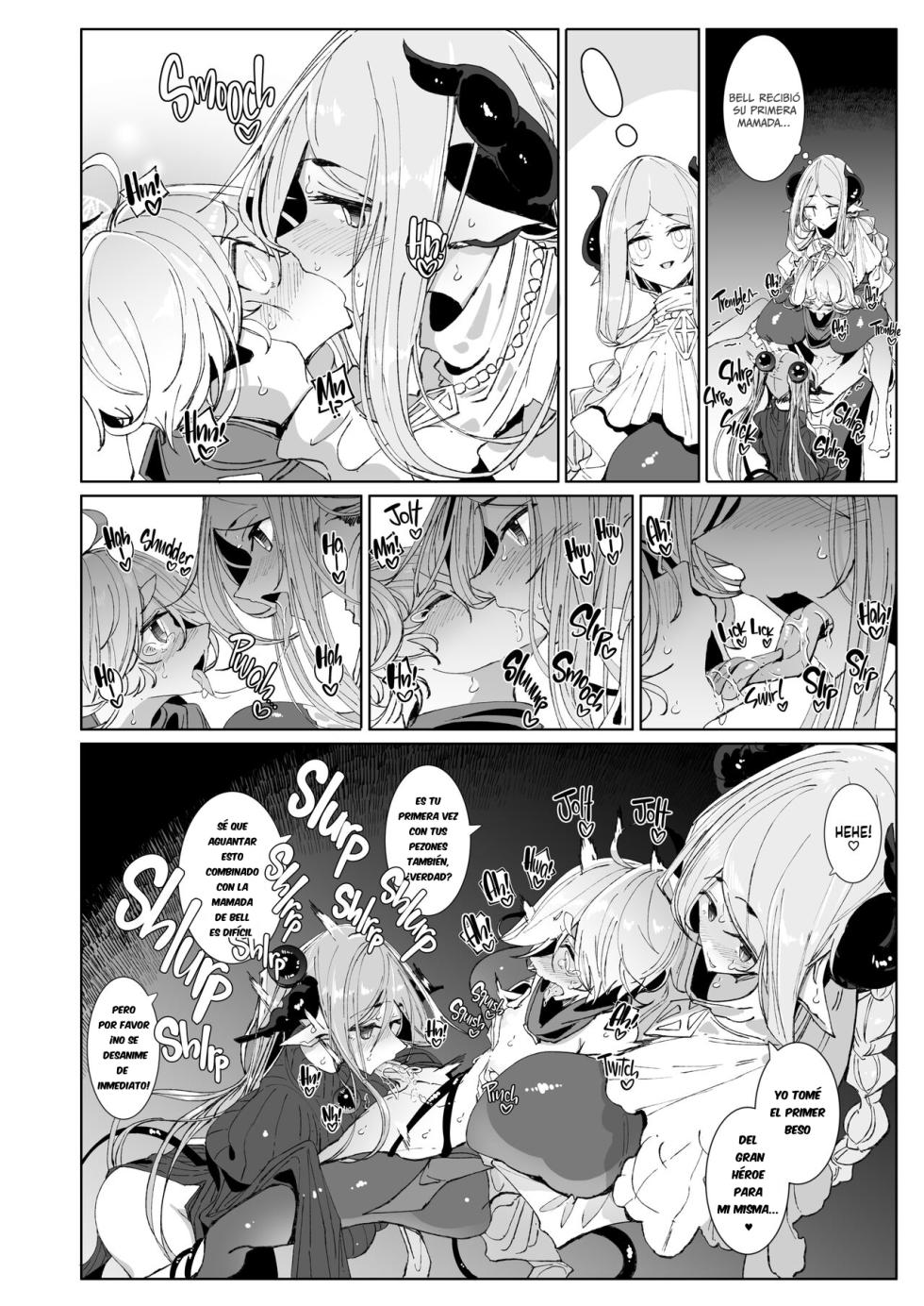 [Tsumetoro] Maou Toubatsu o Oeta Yuusha-kun to Futanari Inma Futari ga Yarukotonante Kimatteru yo ne! |The Demon Lord Is Gone, the World Is at Peace... What Are the Hero and His Futa Succubi Gonna Do!? [Spanish] [Decensored] - Page 9