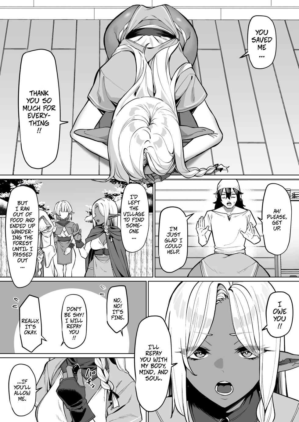 [MM] Helping a Dark Elf and Getting a Favor In Return -- Kasshoku Elf o Tasuketara Ongaeshi Sareta Hanashi - Page 4