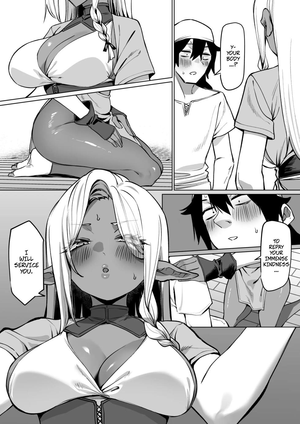 [MM] Helping a Dark Elf and Getting a Favor In Return -- Kasshoku Elf o Tasuketara Ongaeshi Sareta Hanashi - Page 8