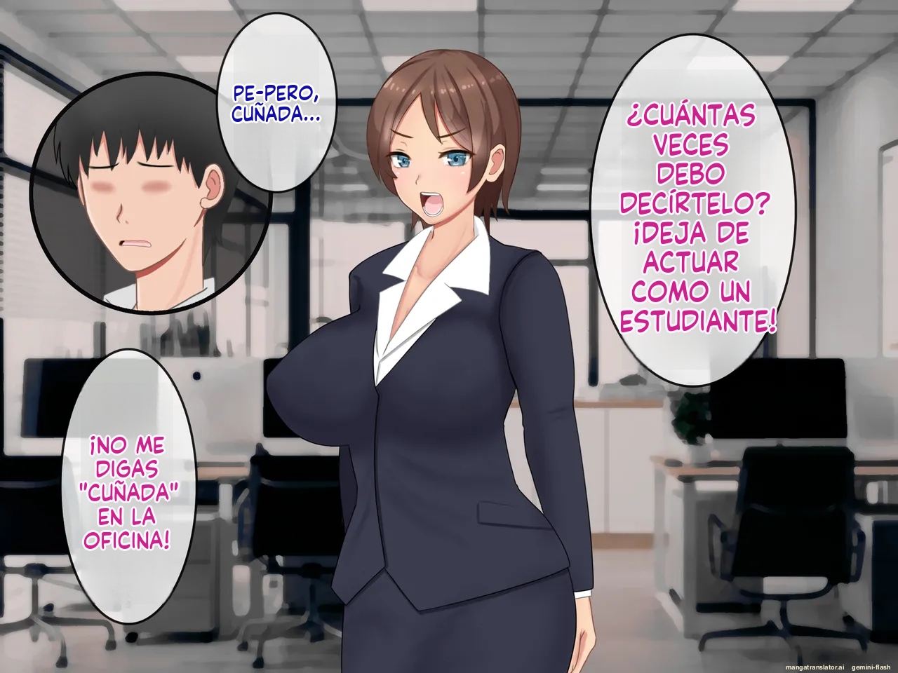 Hitozuma OL Mao Daikirai na Gitei to NTR Haramase Service Zangyou (Spanish) MTL - Page 1