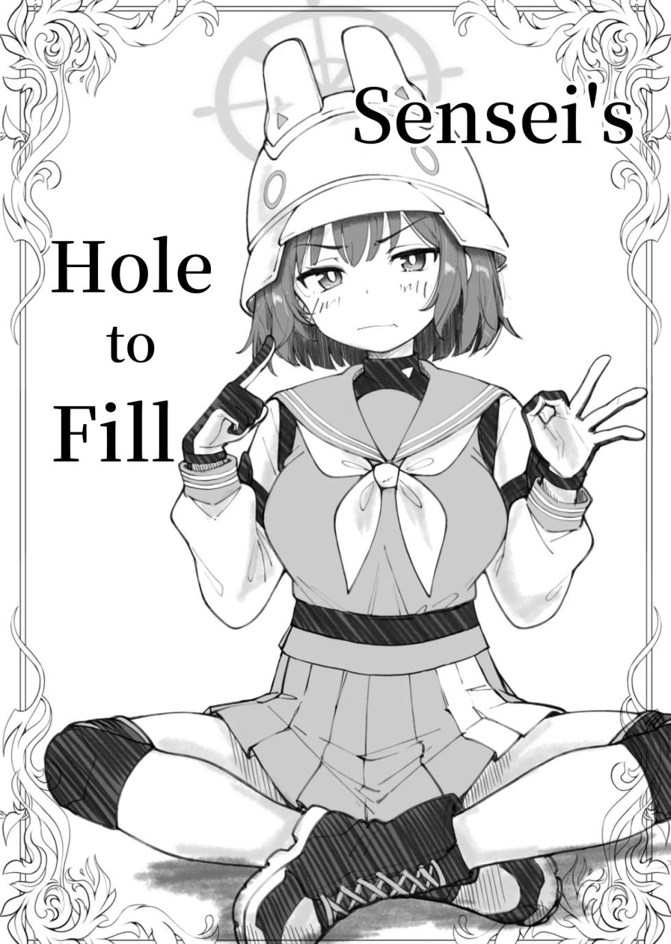 [Genma Genchi] Sensei de Umeru Ana Saki Hen | Sensei's Hole to Fill (Blue Archive) [English] - Page 1