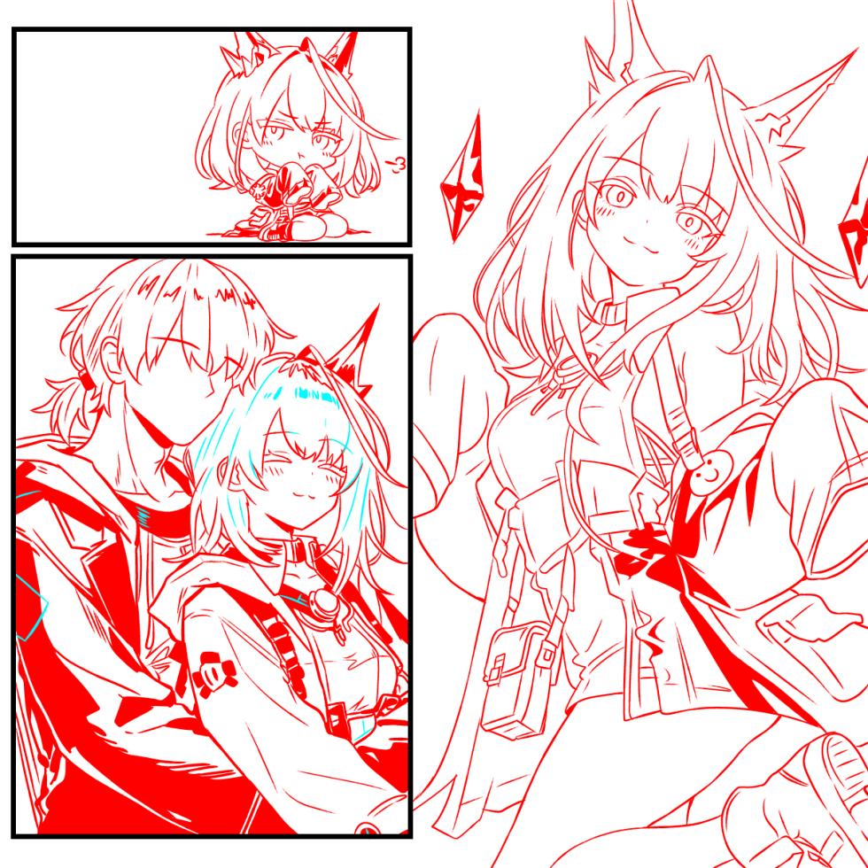 [トキビト] いっぱい甘えた後のモンちゃん (アークナイツ) - Page 3