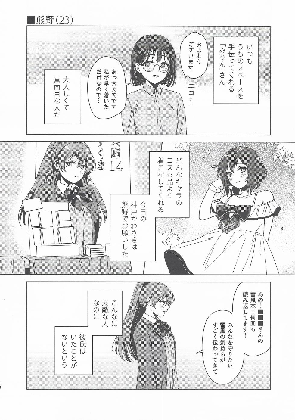 (C107) [3260 (Saburou)] Cosplayer・Night  Soushuuhen(Kantai Collection -KanColle-) - Page 13