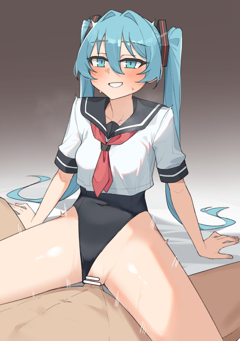 [ぐるてん] スク水セーラーっていいですよねって感じのミクさん (VOCALOID) - Page 14