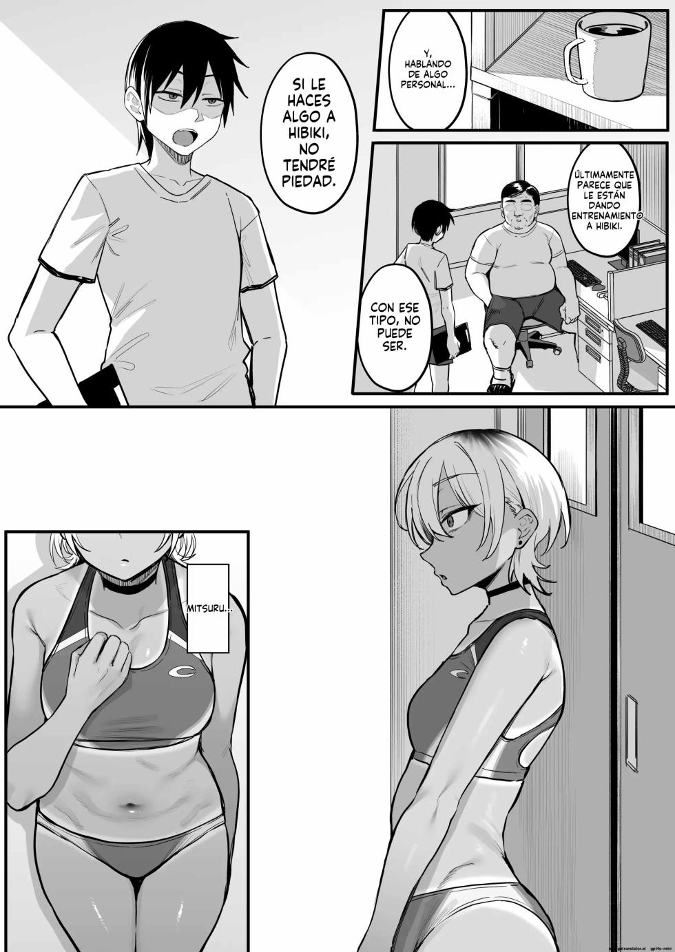 [Nazunasoft (Katsura Harufumi)] Rikujoubu no Boyish na Osananajimi ga suru Dare ni mo Ienai Koto｜Las Cosas que Hace mi Marimacha Amiga de la Infancia del Club de Atletismo y que no Puede Contarle a Nadie [Spanish] [FallenSub] - Page 38