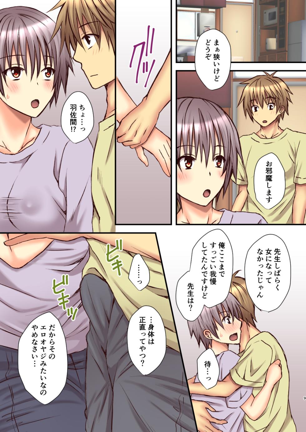 [Hyogetsu (Momonoki Fum)] Sagara Sensei no TS Keikenchi 3 - Page 8