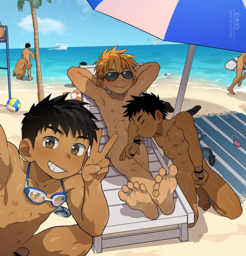[Eukio] Sports Club’s Vacation at the Sex Beach [Chinese] - Page 8