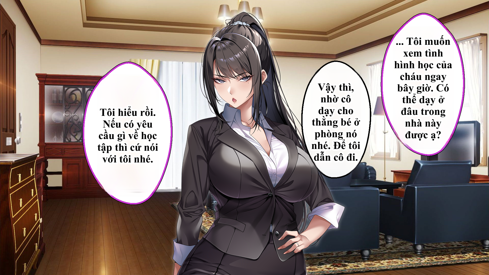 [eyechil Works (Hayashi Cherry)] Cool na Hitozuma Katei Kyoushi o Netotte Haramaseta Hanashi | Sự sa ngã của cô giáo nghiêm khắc trước con cặc bự của bố học trò. - Page 32