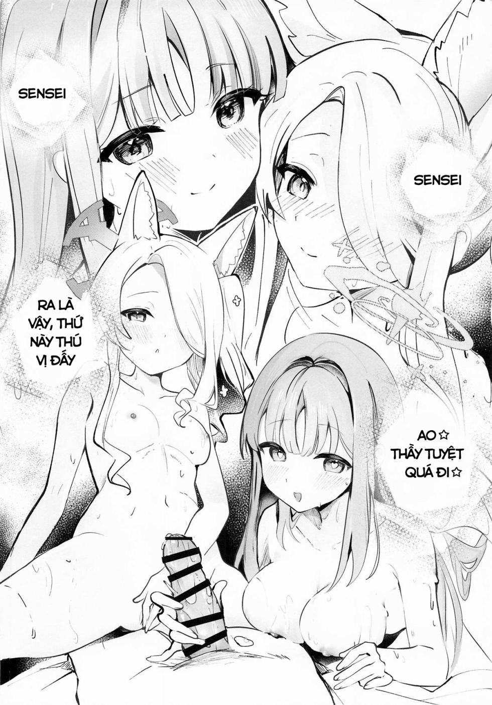 (C107) [Sandrop (KiTA)] Koufuku na Eden ni Oboreru Yoru - Lạc Trong Màn Đêm Của Vườn Địa Đàng Hoan Lạc (Blue Archive) - Page 3