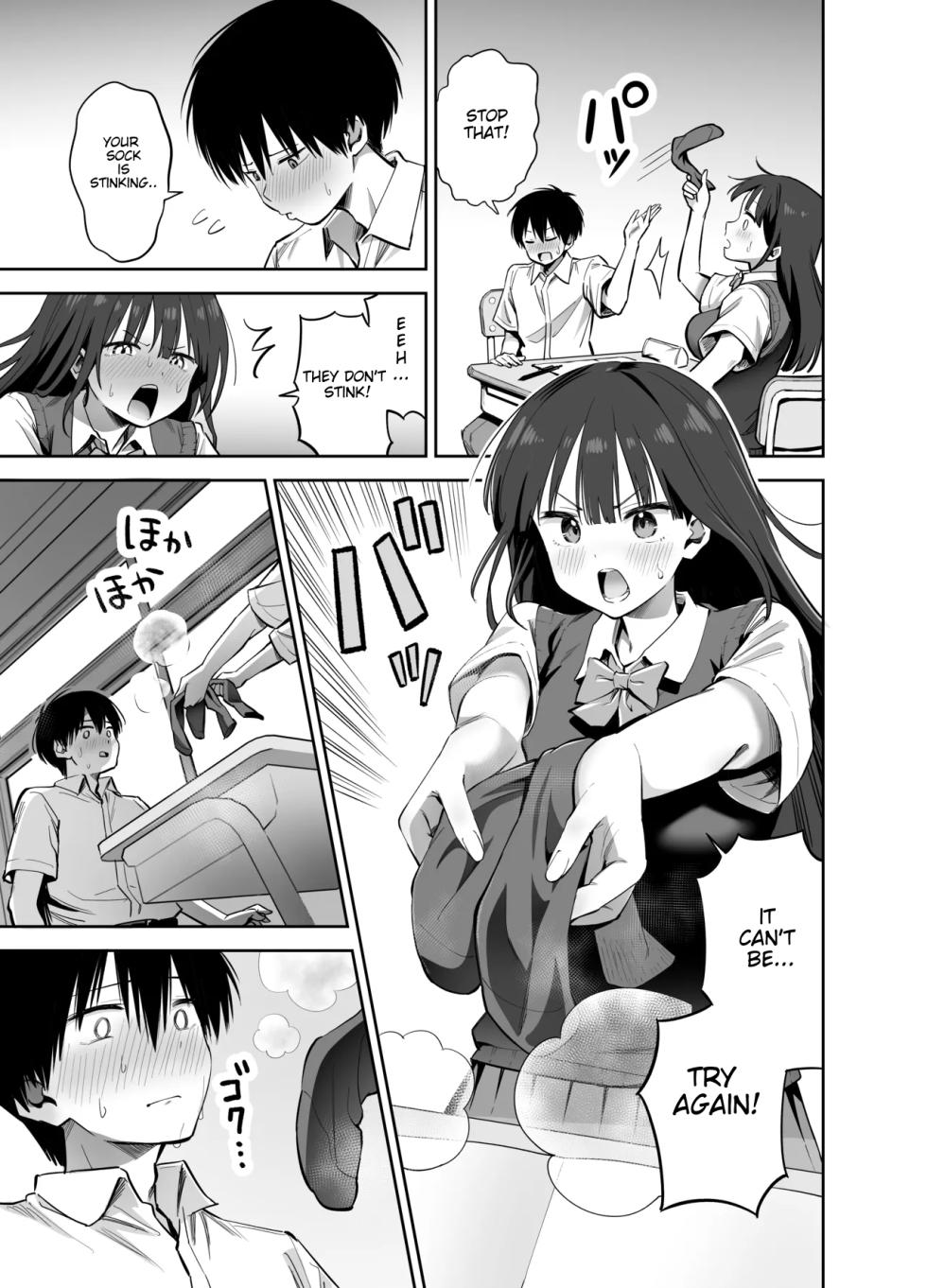 [Honshiro Nikori] If you're going to use my socks to masturbate, then I have every right to play with your cock. Right? [English] [STERNENSTAUB TRANSLATIONS] [Digital] - Page 9