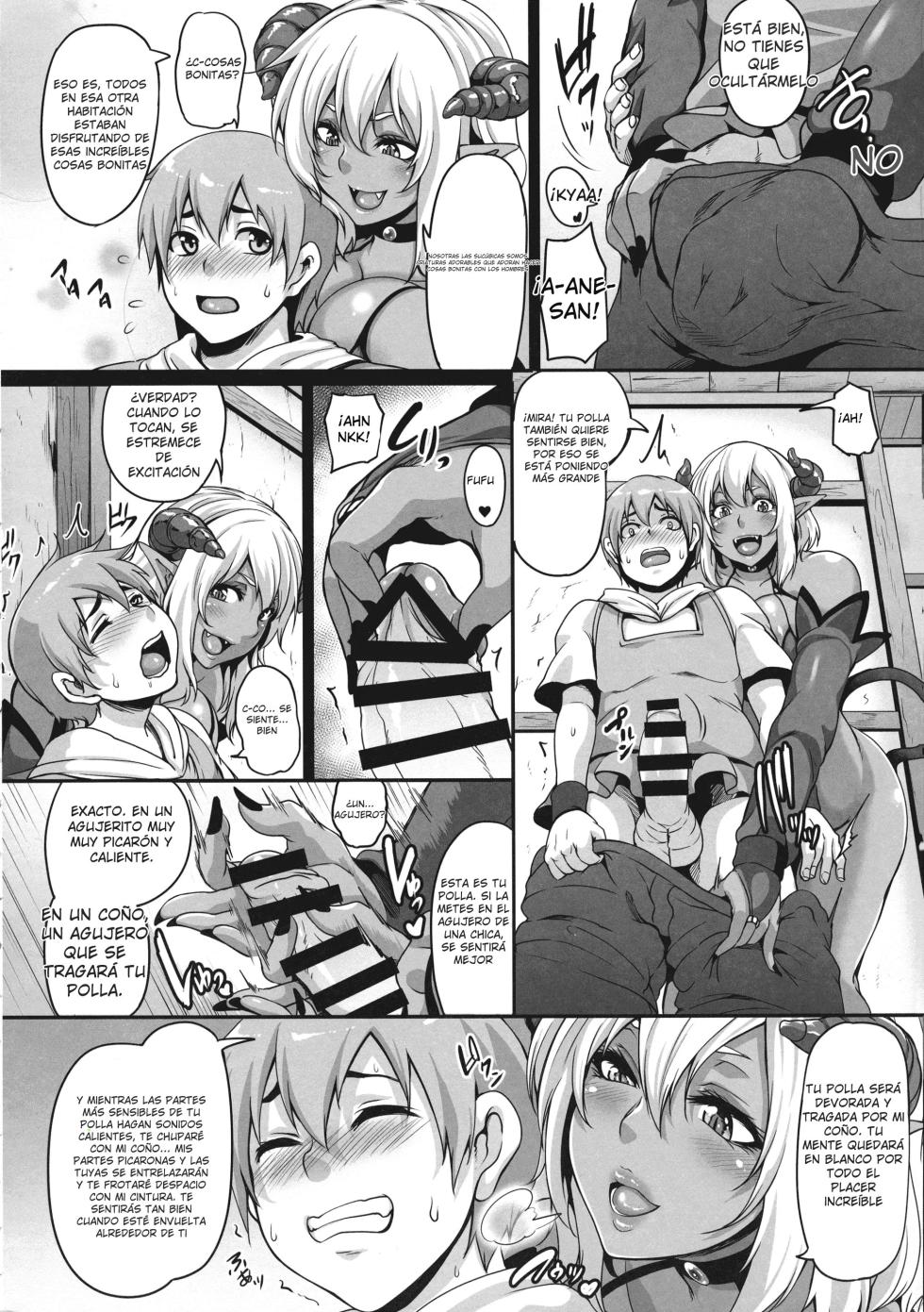 (C94) [Tiramisu Tart (Kazuhiro)] Inma Kyuusei 2 ~Shotagui Succubus Onee-san~｜Demonesa Chupasemen 2 ~La Onee-san Súcubo Devoradorashotas~ [Spanish] [Yomi] - Page 7