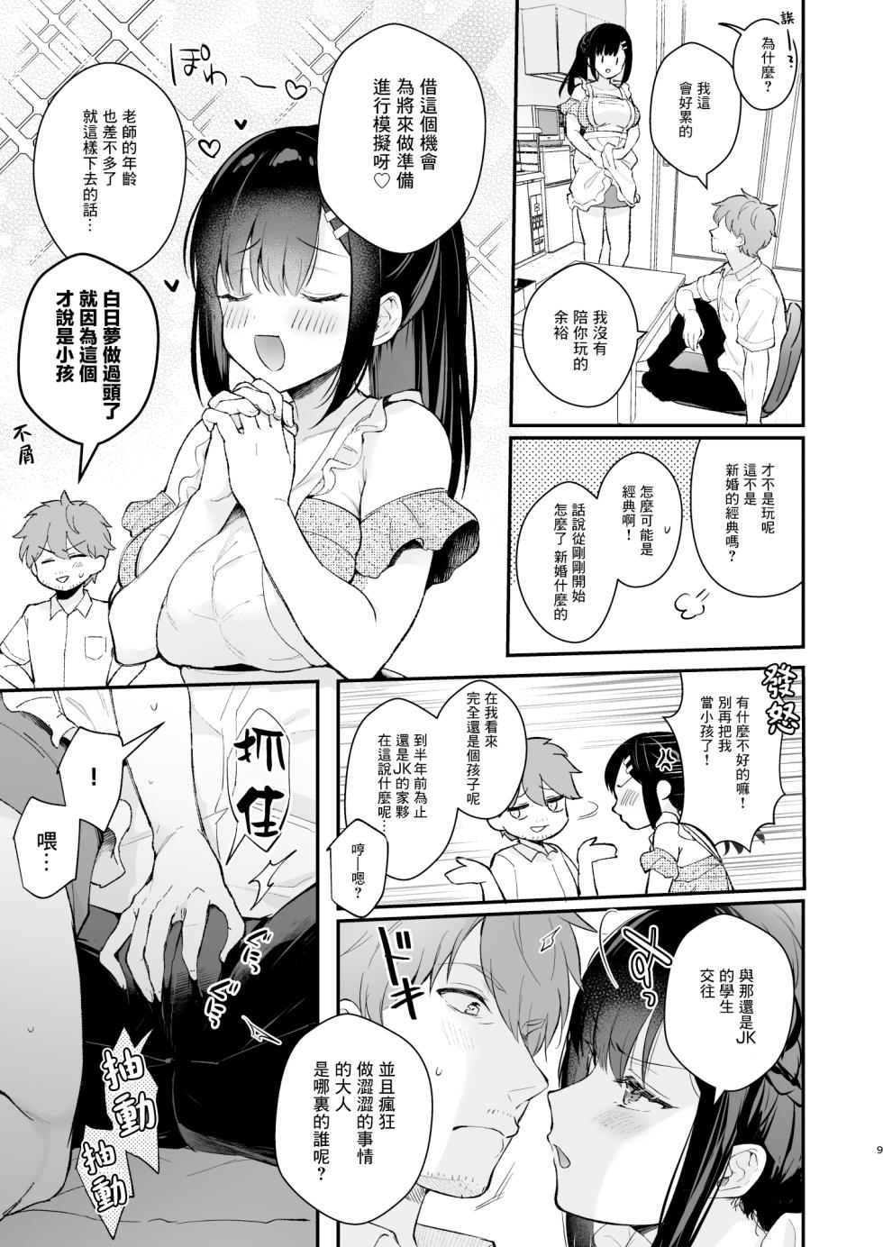(C99) [カームホワイト(真白しらこ)] おしかけ彼女のおままごと [中国翻訳] [DL版] [無修正] - Page 9
