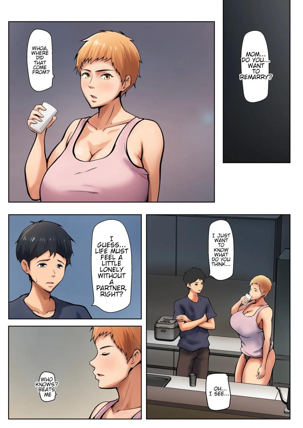 [Pentacle (Shimipan)] Giri no Oyako ga Doukyou Shitereba Kitto kou | If a stepmother and her stepson lived together, it would be something like this. [English] [WaterKujo] - Page 22