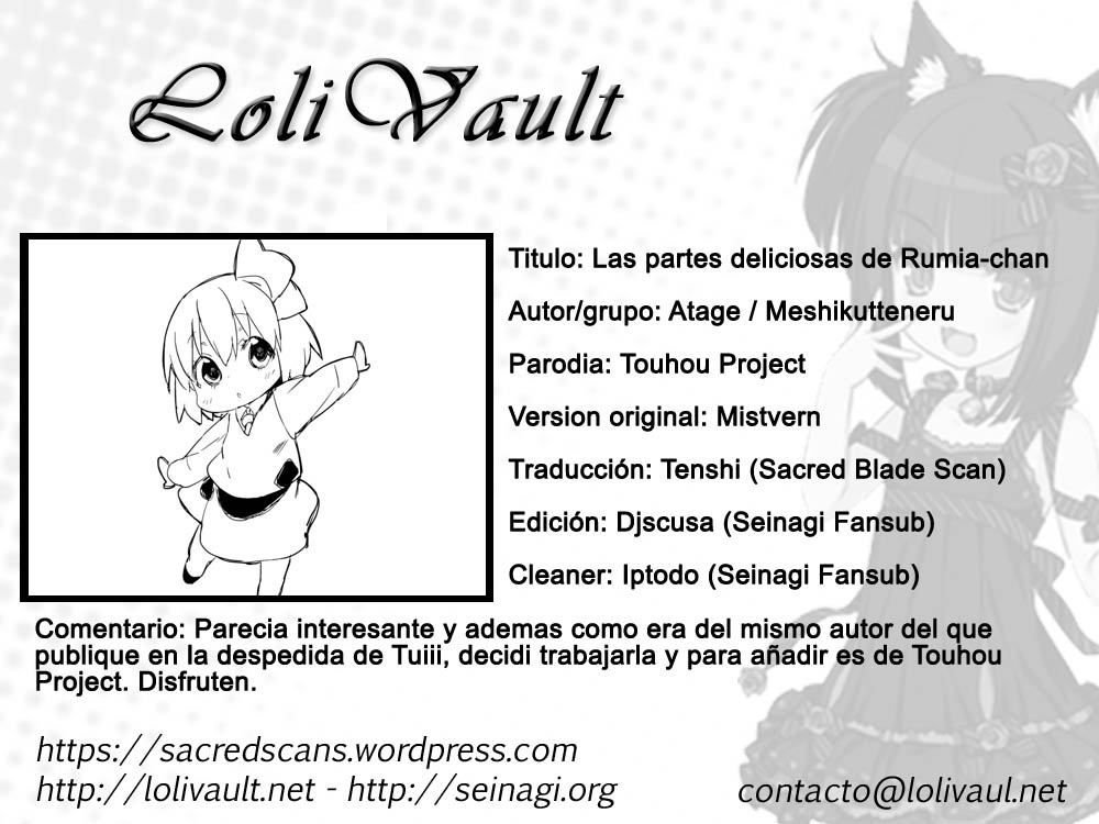 (Atage) Rumia-chan no Oishii Tokoro | Las partes deliciosas de Rumia-chan [Spanish] [Lolivault] - Page 23
