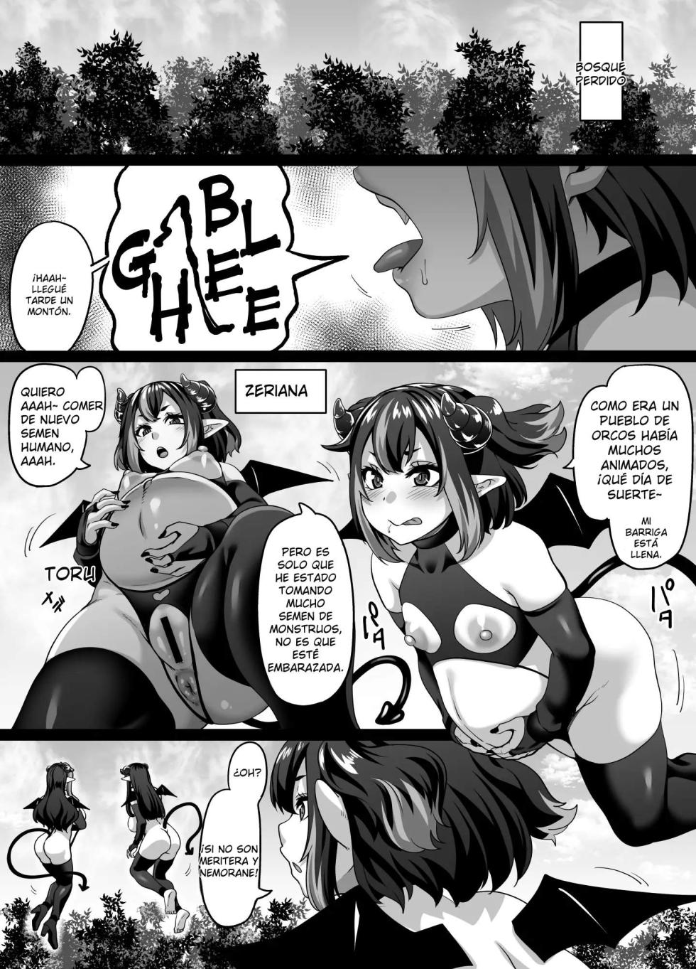[Tiramisu Tart (Kazuhiro)] Ueta Succubus Ikka wa Seiheki o Kojirasete iru｜Los Fetiches Desatados de una Familia de Súcubos [Spanish] [Yomi] - Page 2