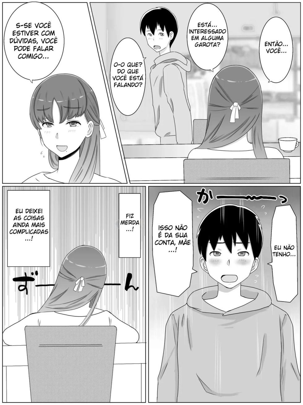 [Saimonke] Kaa-san to Shitai Koto ~Musuko no Kodane de Haramu Kyonyuu Haha [Portuguese-BR] - Page 5