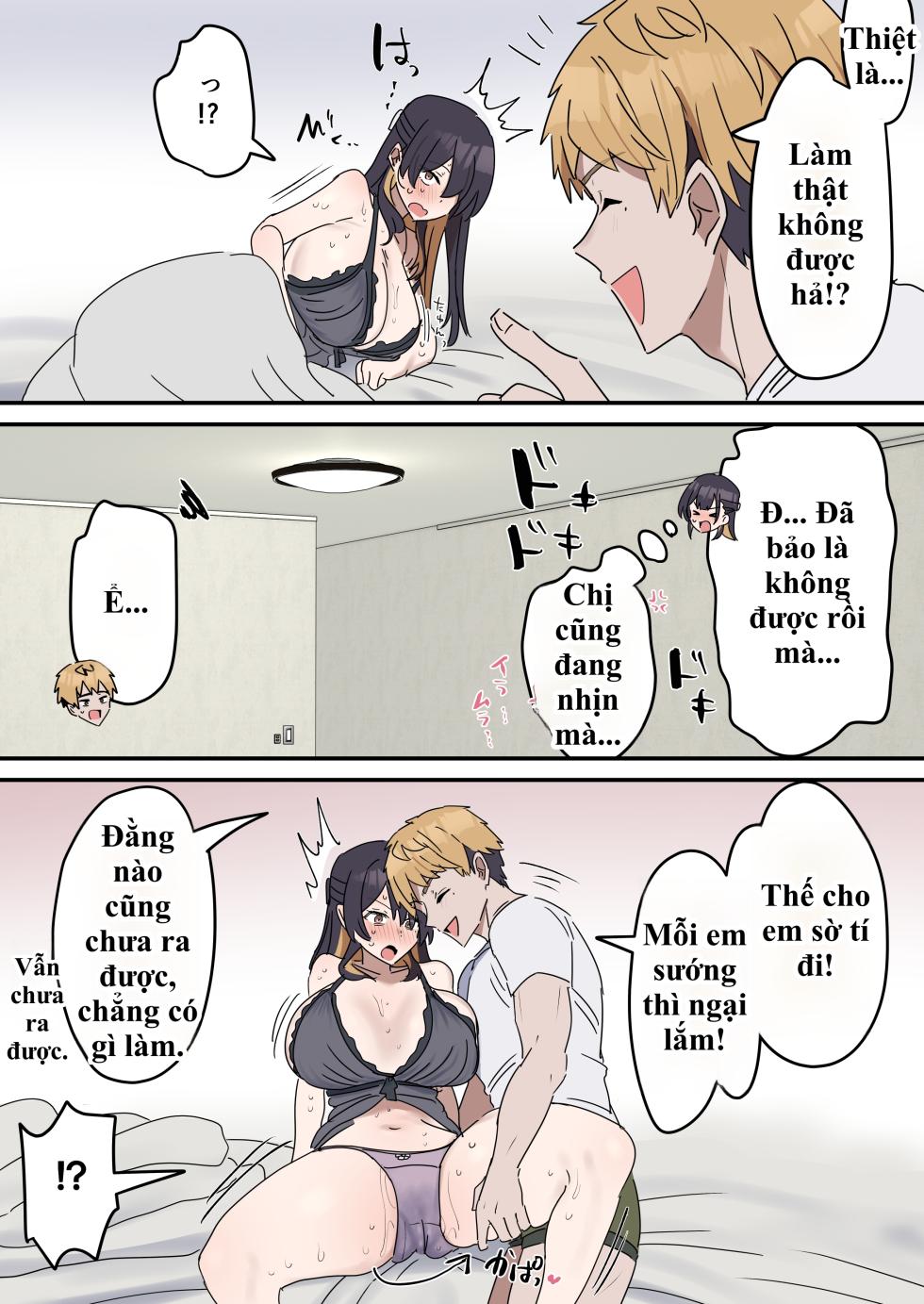 [Fence 14] Giji Sekkusu Kyouei | Bị lừa vào phòng "Không chịch không được ra", chị gái từ "diễn sâu" thành nghiện luôn hàng của em trai! - Page 37