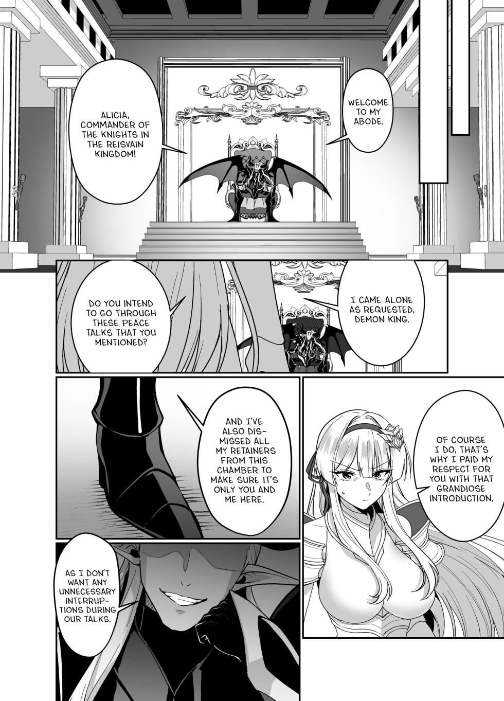 [Seika Kairaku Shoten (Kuchiba Koki)] Hyouten no Kishi Alicia ~Seigi no Hime Kishi ga Maou no Utsuwa ni Somari Ochiru Toki kara~ [Digital] [English] - Page 5