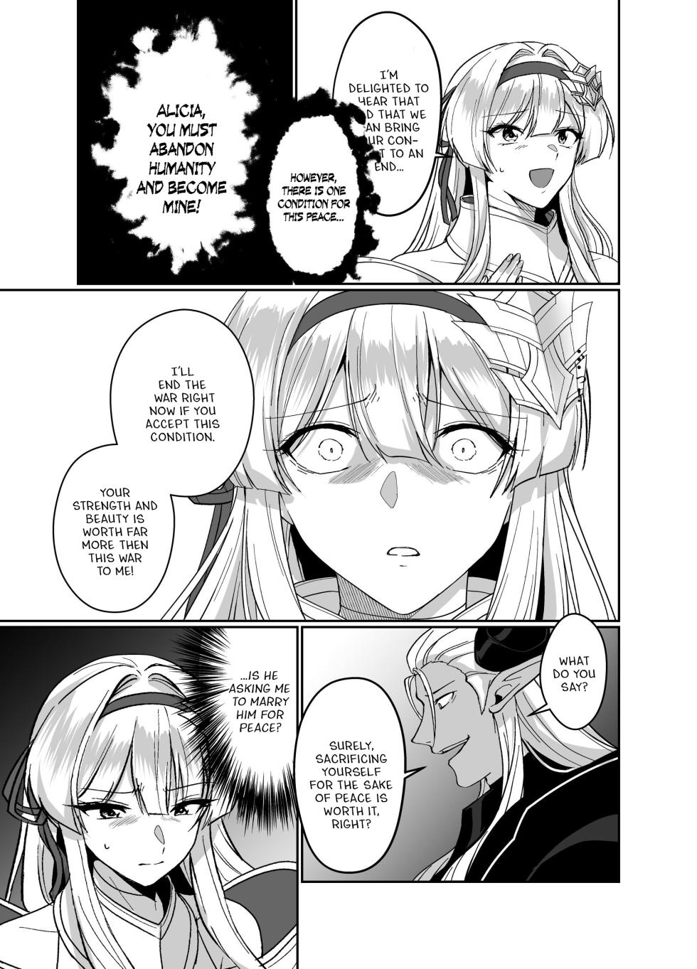 [Seika Kairaku Shoten (Kuchiba Koki)] Hyouten no Kishi Alicia ~Seigi no Hime Kishi ga Maou no Utsuwa ni Somari Ochiru Toki kara~ [Digital] [English] - Page 6