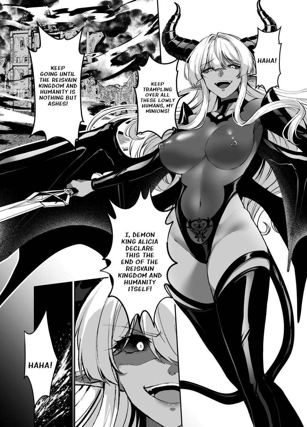 [Seika Kairaku Shoten (Kuchiba Koki)] Hyouten no Kishi Alicia ~Seigi no Hime Kishi ga Maou no Utsuwa ni Somari Ochiru Toki kara~ [Digital] [English] - Page 36