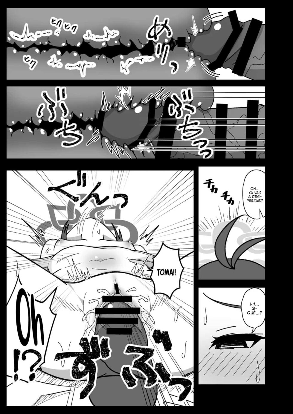 [Yuukyuu Hetansuki (Mamiyahara Hitoshige)] Kusuri Asobi. | Jugando con Medicamentos. (Blue Archive) [Spanish] [Traducciones Jaguarlo] [Digital] - Page 8
