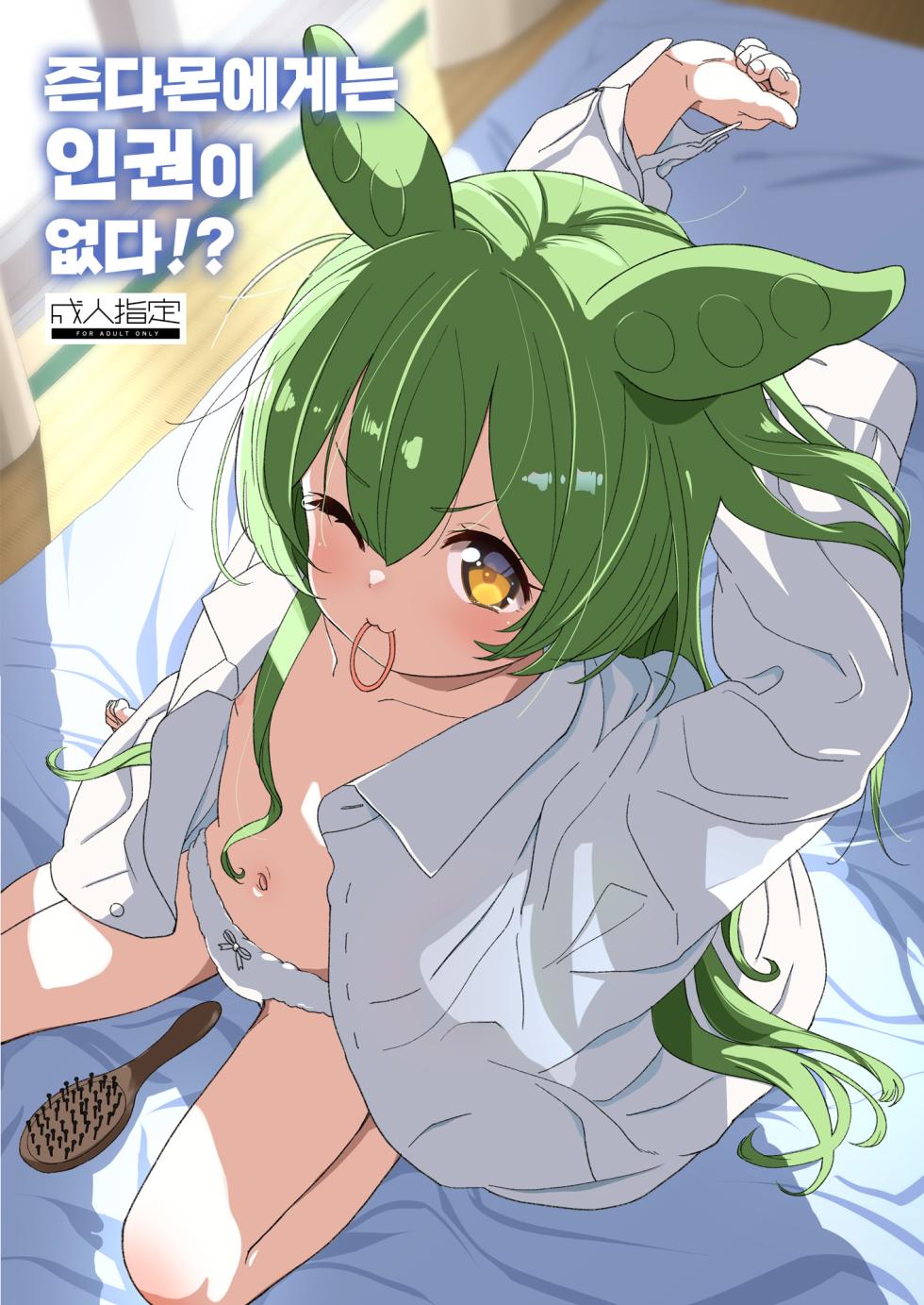 (COMIC1☆25) [Bizensiki Roroppu (Bizen)] Zundamon ni wa Jinken ga Nai!? | 즌다몬에게는 인권이 없다!? (VOICEROID) [Korean] - Page 1