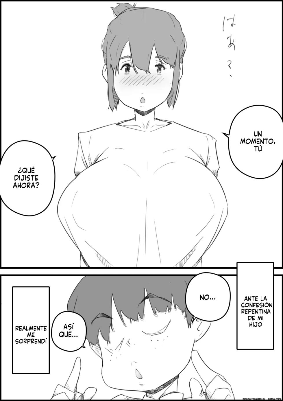 [Hirekatsu] Hajimete wa, Kaa-san de... Haha to Musuko no Manatsu no Himegoto｜Un secreto de verano [Spanish] [FallenSub] - Page 2