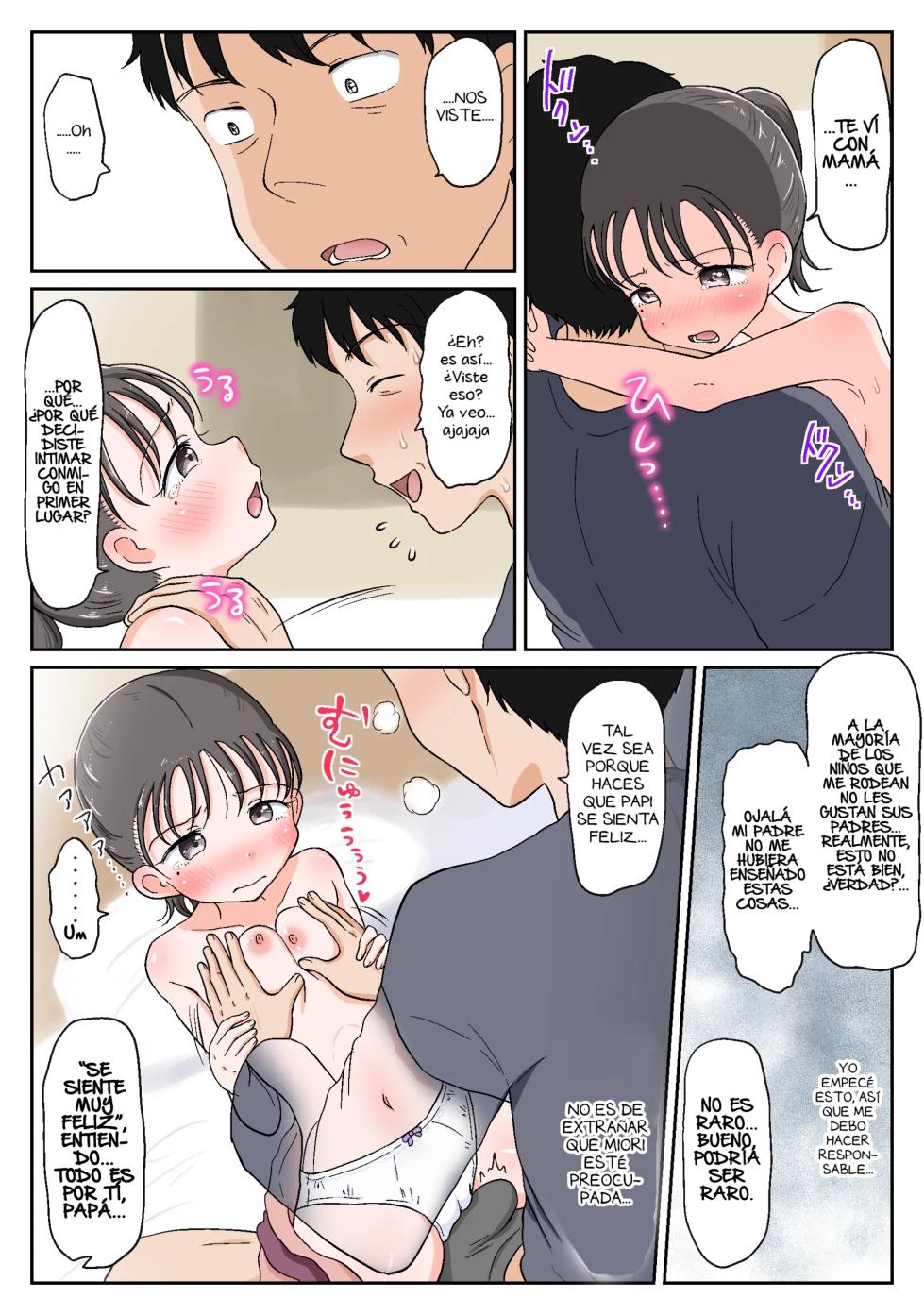 [Waseichigo] Oyako Honmono Seikyouiku 3 ~Onsen Ryokan de Oyakoukou Ecchi~｜Educación Sexual Práctica Entre Padre e Hija 3 ~Sexo Filial en una Posada de Aguas Termales~ [Spanish] [Scanlationdemon] - Page 10